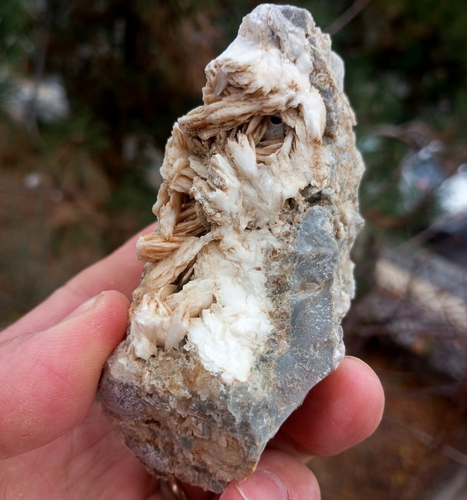 Bladed Barite Crystal Cluster