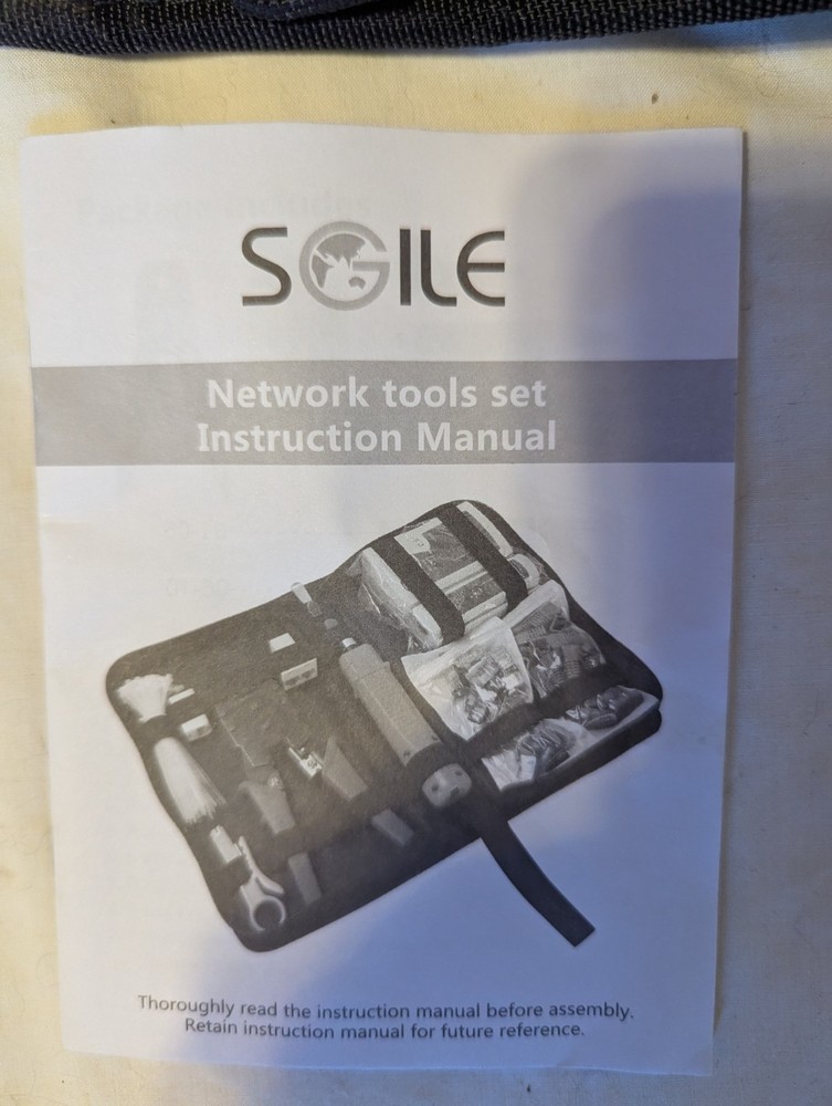 Cat5/5e network crimping tool kit with cable tester