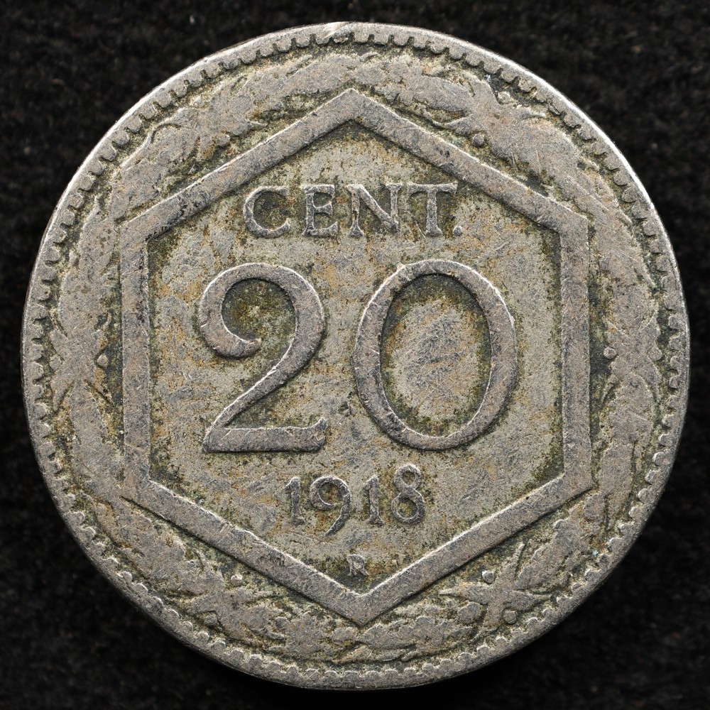 Italy 20 Centesimi 1918, Coin, Inv#H310