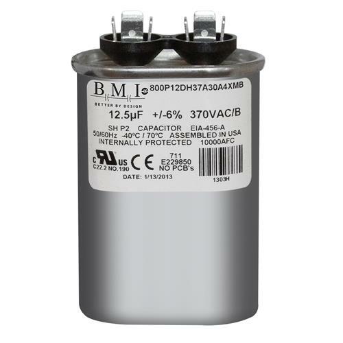 12.5 MFD x 370 OVAL USA Run Capacitor MARS 14009