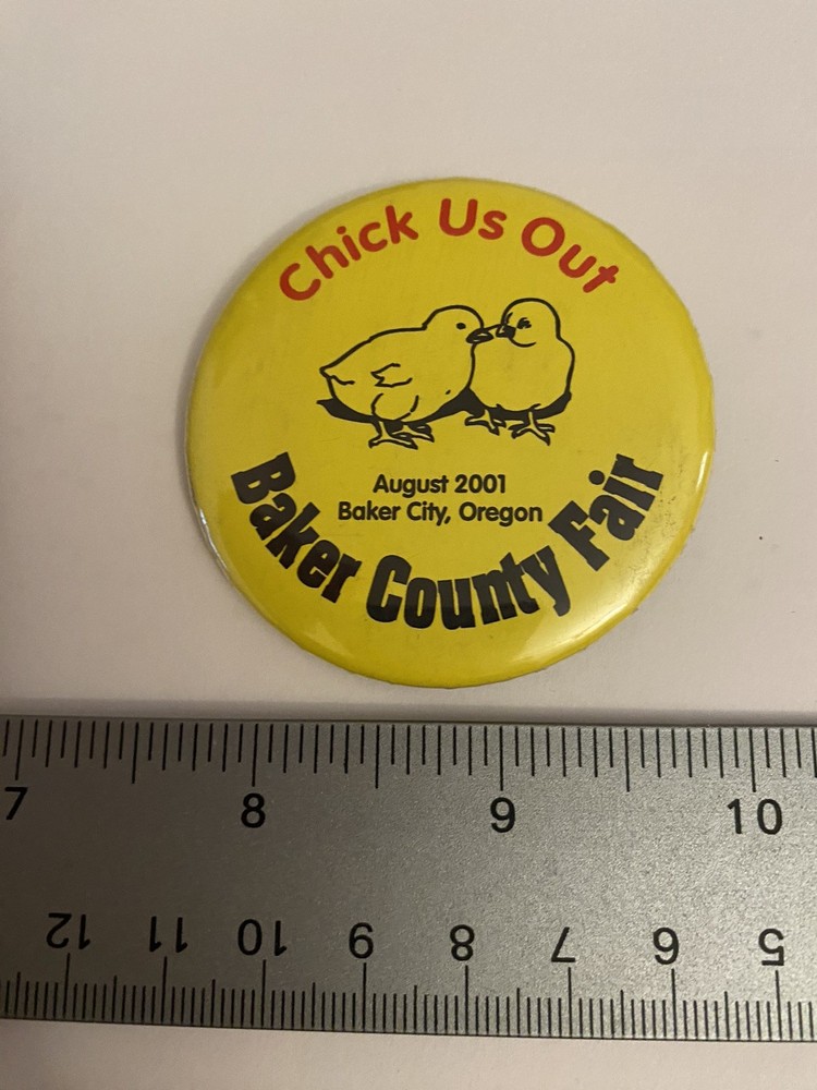 Baker County Fair Oregon 2001 Pin Back Button P175