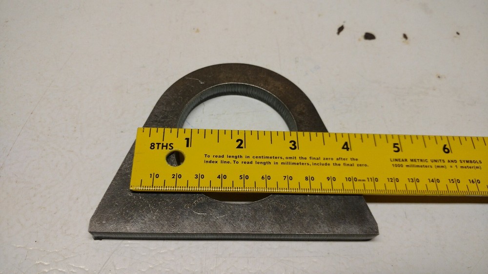 3/8" WELD ON LIFTING EYE - D-RING - SHACKLE MOUNT - TRAILER TIE DOWN - TOW STRAP