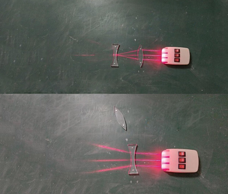 6PC Optical Plastic Prism for Teaching Physics Principle Light Experiment