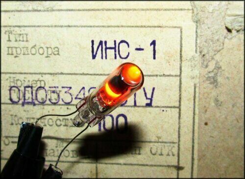 set of 2  INS-1 Neon Bulb dot indicator