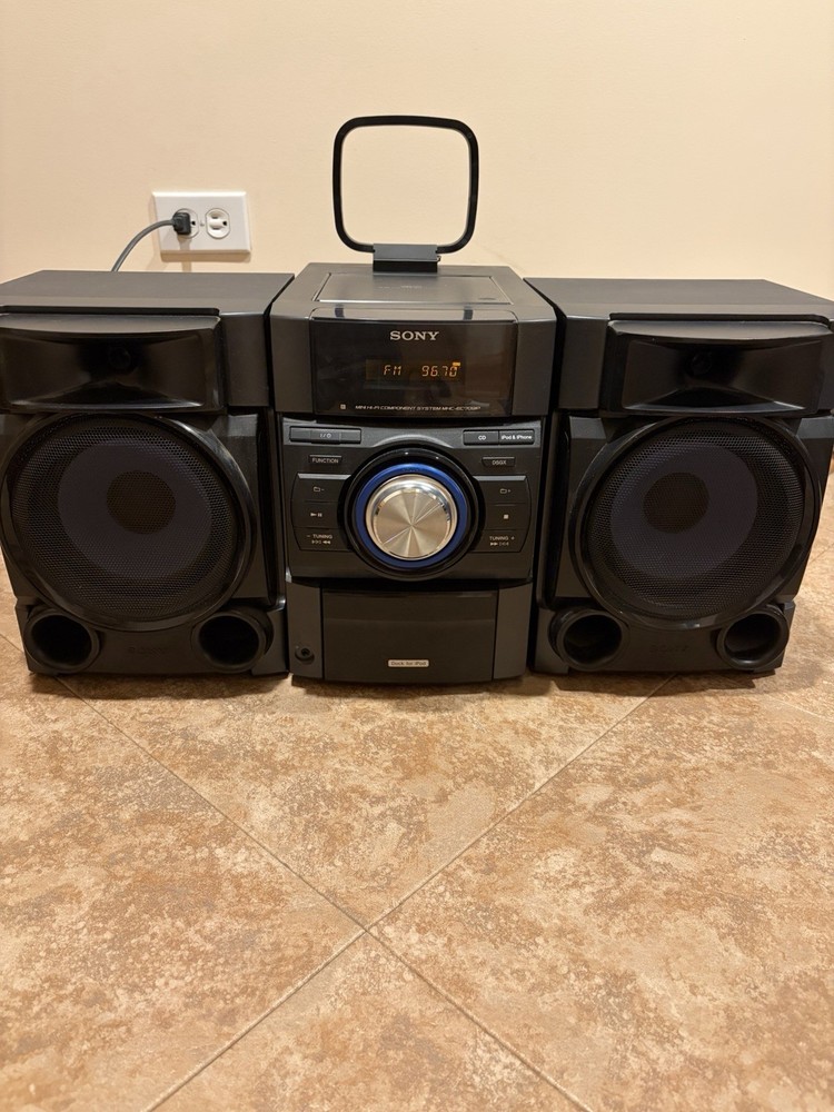 Sony MHC-EC709iP  System CD AM-FM iPod Dock Stereo System Tested Works