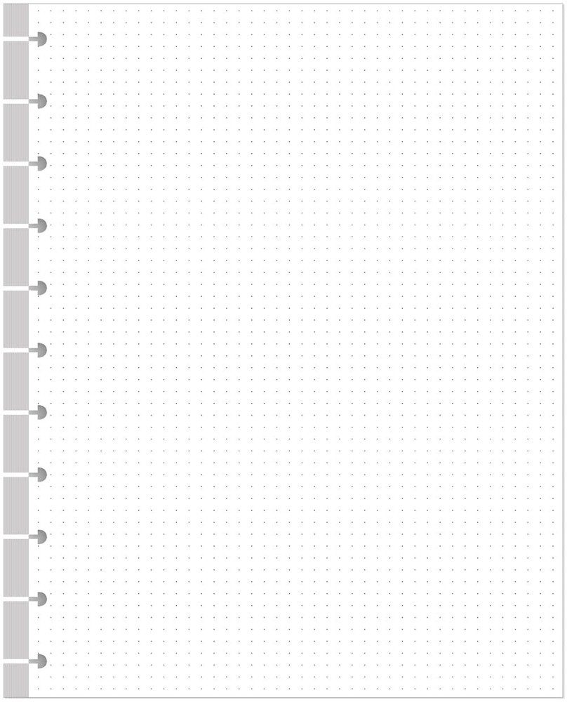 A4 TUL Discbound Dotted Refill Paper, 11-Disc Dot Grid 100 Sheets, White