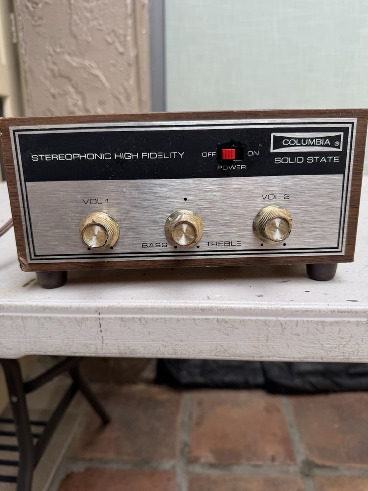 Columbia vintage mini stereo solid state amp