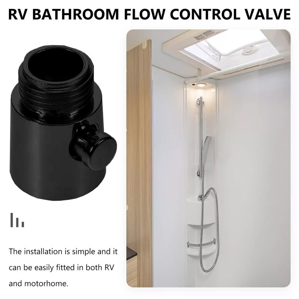 Water saving Shower Valve Head with Control Switch and Water Stop Valve