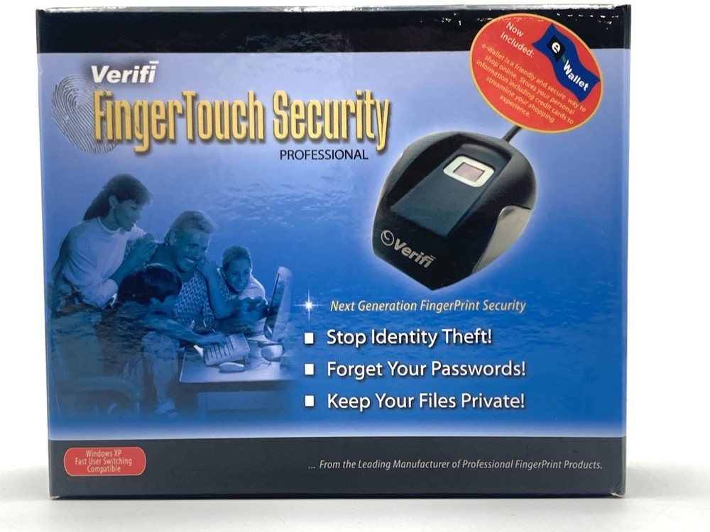 VERIFI P3400 Finger Touch Security Fingerprint Reader USB BIOMETRICS Computer