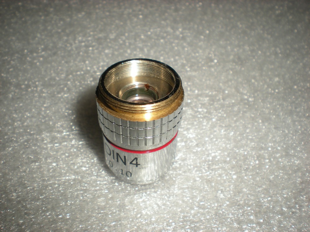 DIN4 0.10 Microscope Objective Lens