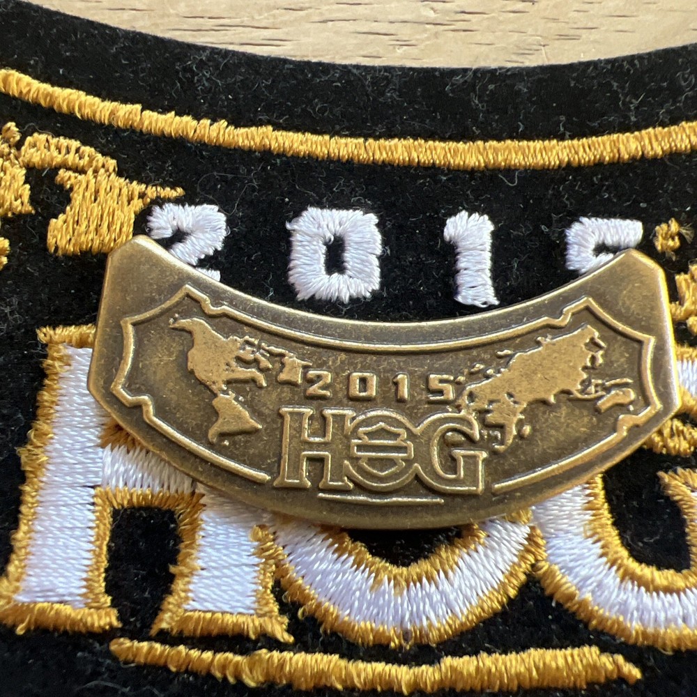 2015 Harley Davidson HOG embroidered patch. With Pin