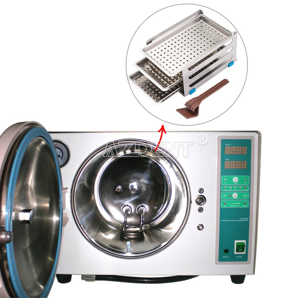 18L Dental Autoclave Sterilizer Automatic Steam Sterilization Drying Function US