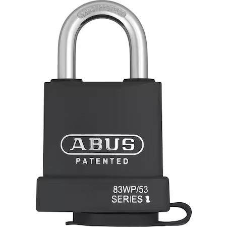 Abus 83Wp/53 Kd Padlock, Keyed Different, Standard Shackle, Rectangular