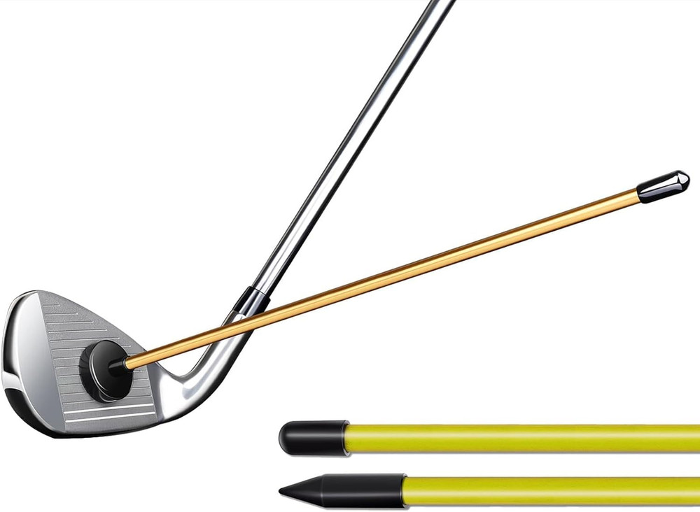 2 Pack 40'' Golf Alignment Sticks with Magnetic Golf Club Alignment Rod,Visualiz