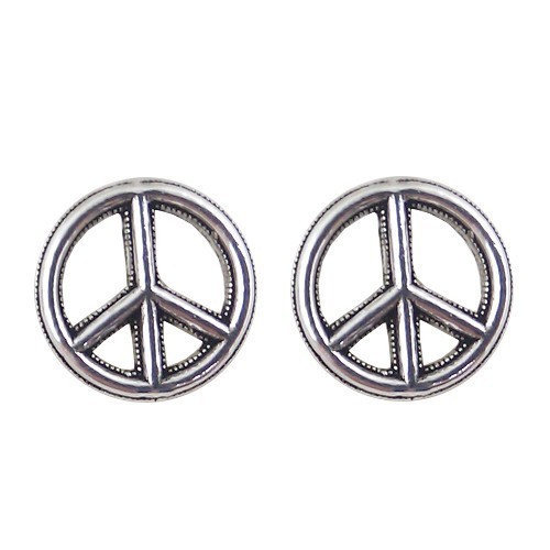 Sterling Silver - Peace Stud Earrings (SE461)