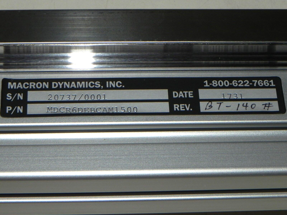 Marcon Dynamics Linear Actuator MDCR6DEBCAM1500