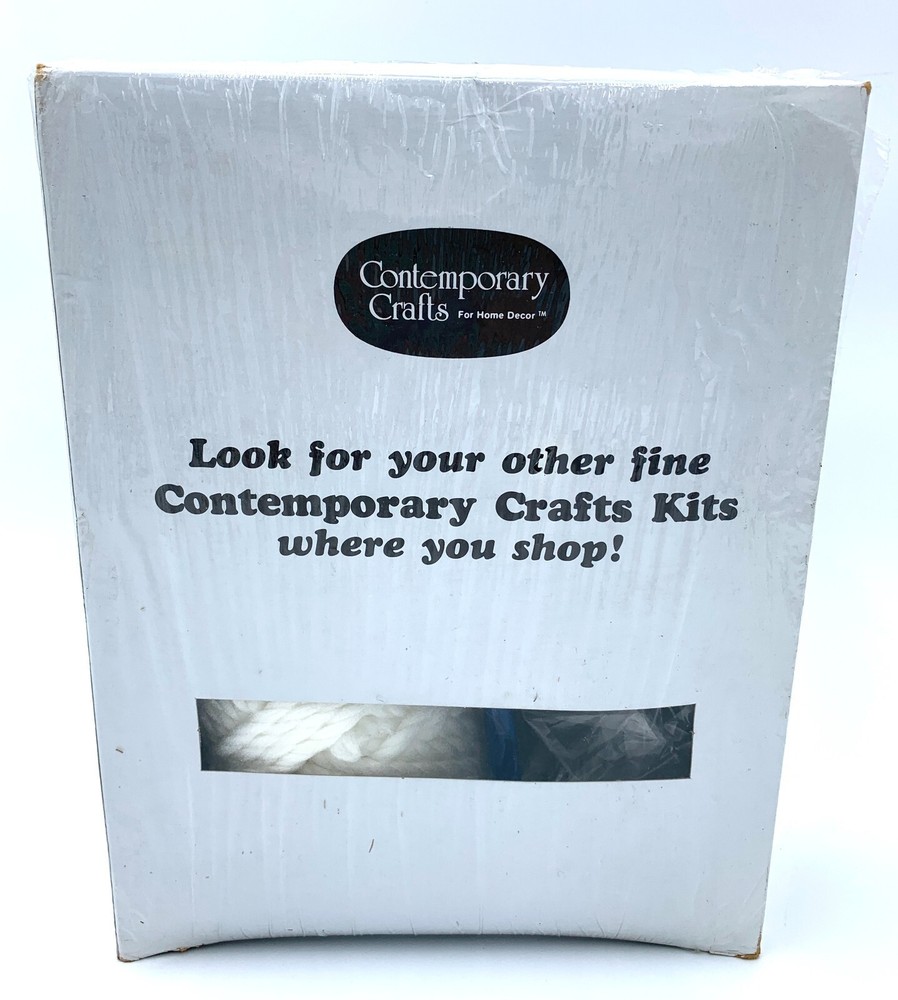 Contemporary Crafts Macrame Basics Towel Holder Kit Blue & White