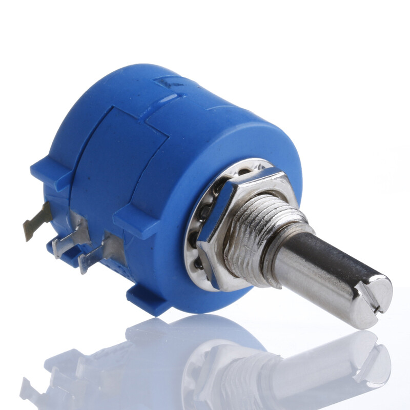 1K Ohm Rotary Potentiometer Pot 10 Turn Variable Dial Resistor