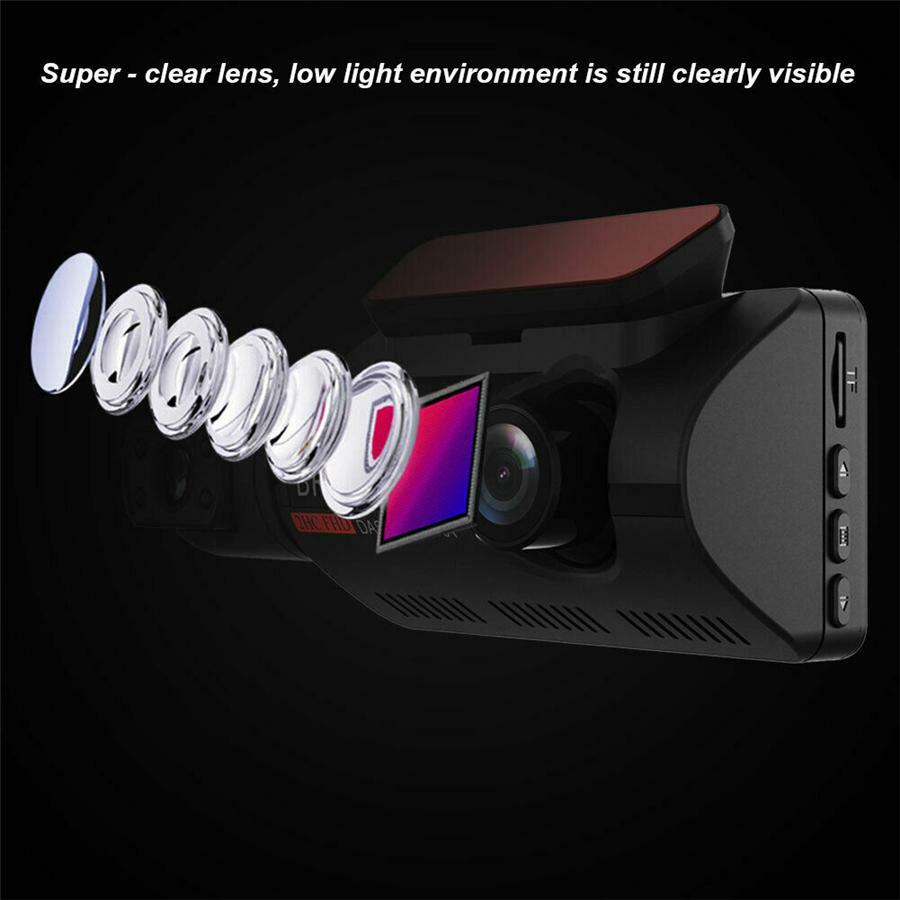 FHD Car Dash Cam DVR Front Inside Camera Night Vision Driving Recorder G-Sensor