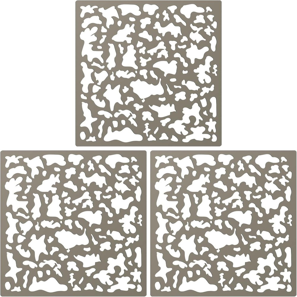 3 Pieces Knockdown Texture Spray Stencil Drywall Repair Tool Knockdown Textur