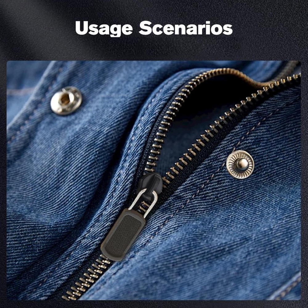 Pants Zipper Pull Replacement 20X Pants Zipper Repair Kit No Tools present