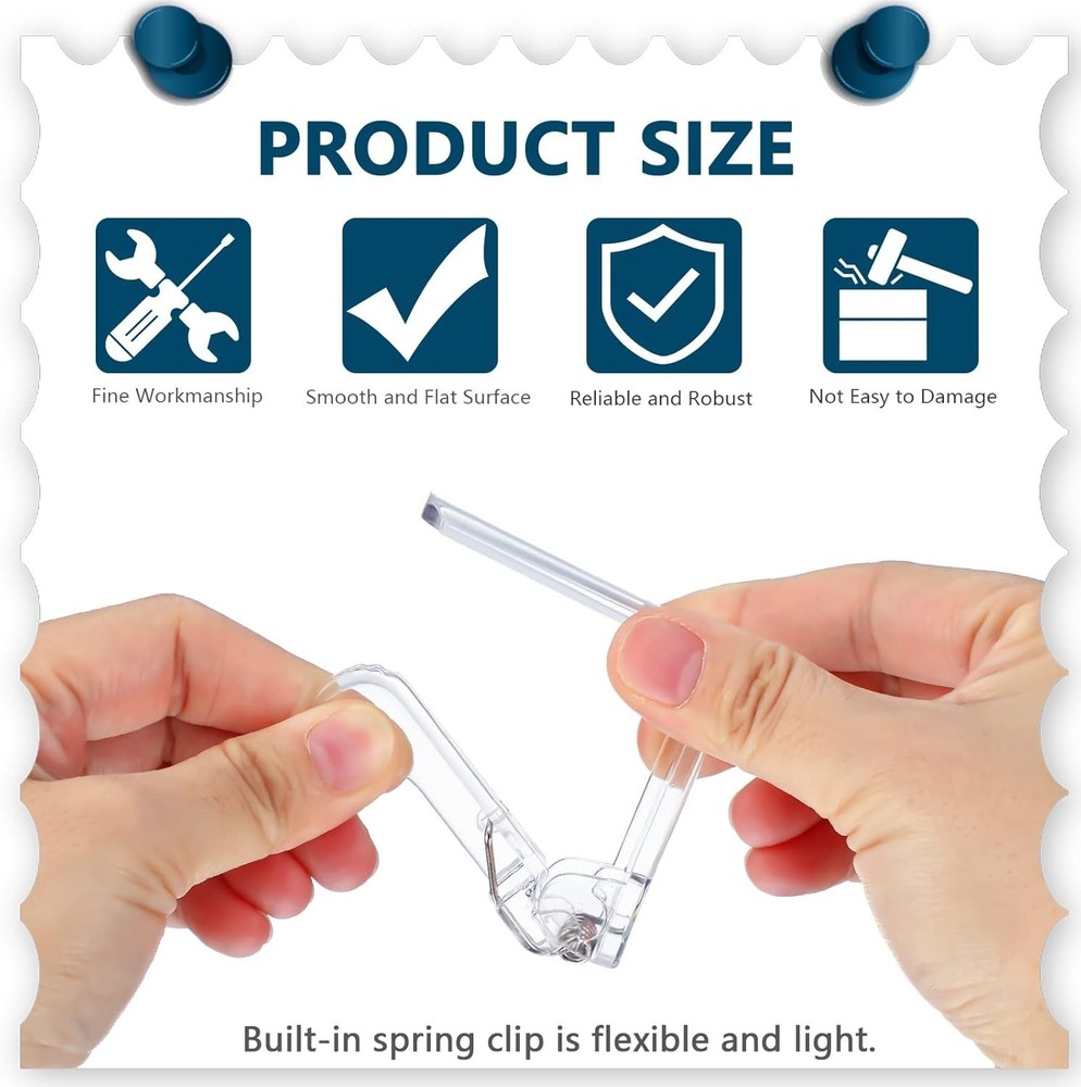 Clear Tablecloth Clips Plastic Table Cloth Clips Spring Loaded Table Cloth 36.