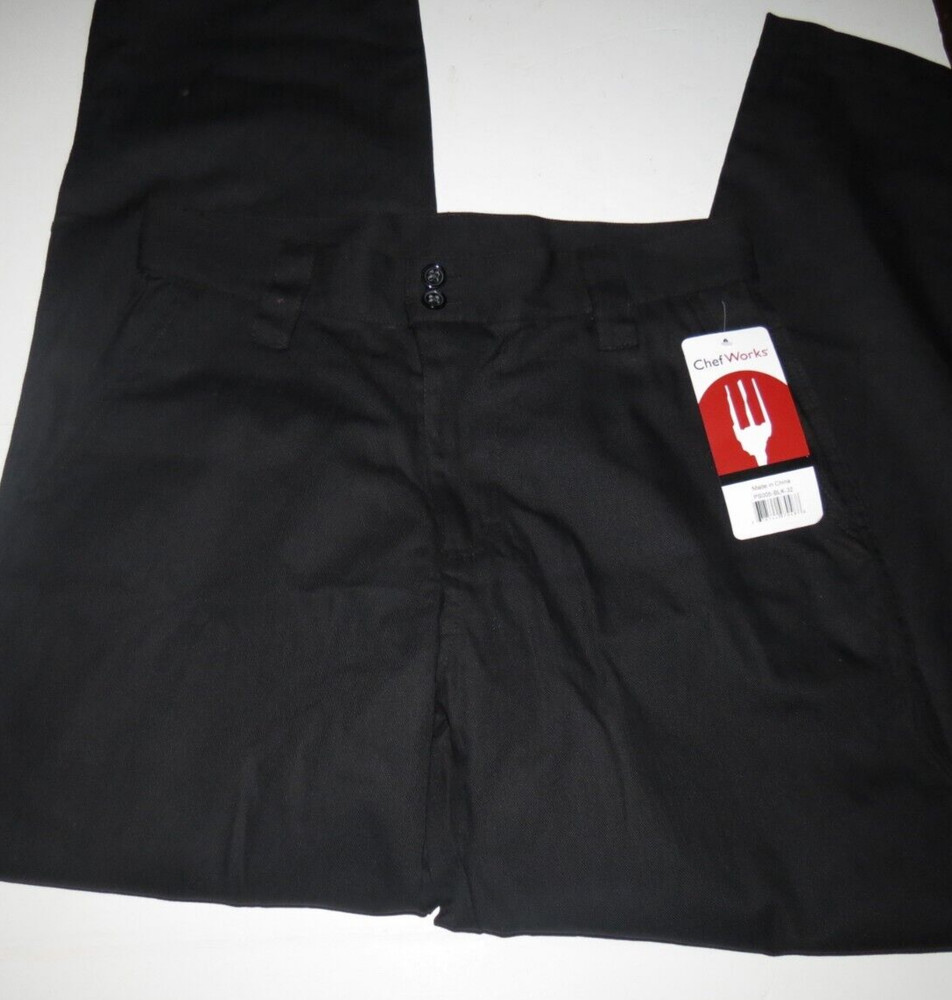 c2 Chef Works Essential Pro Chef Pants Black 32 x 32