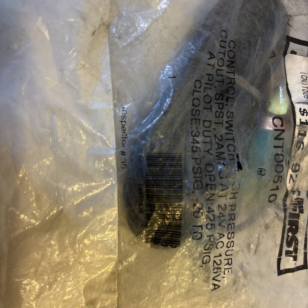 SERVICE FIRST CNT00510 HIGH PRESSURE SWITCH