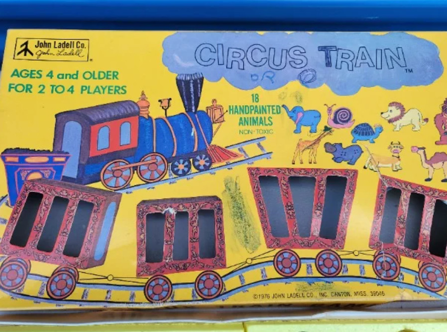 Very Rare 1976 John Ladell Circus Train Board Game