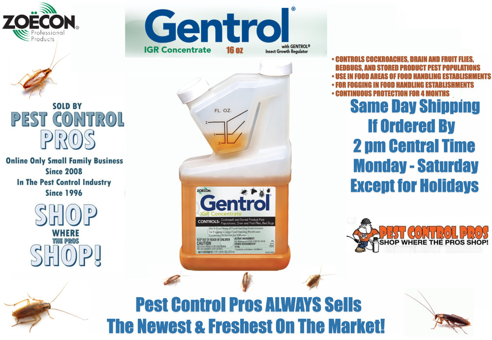 16 oz Gentrol IGR Insect Growth Regulator Bedbug Cockroach Roach Pest Control