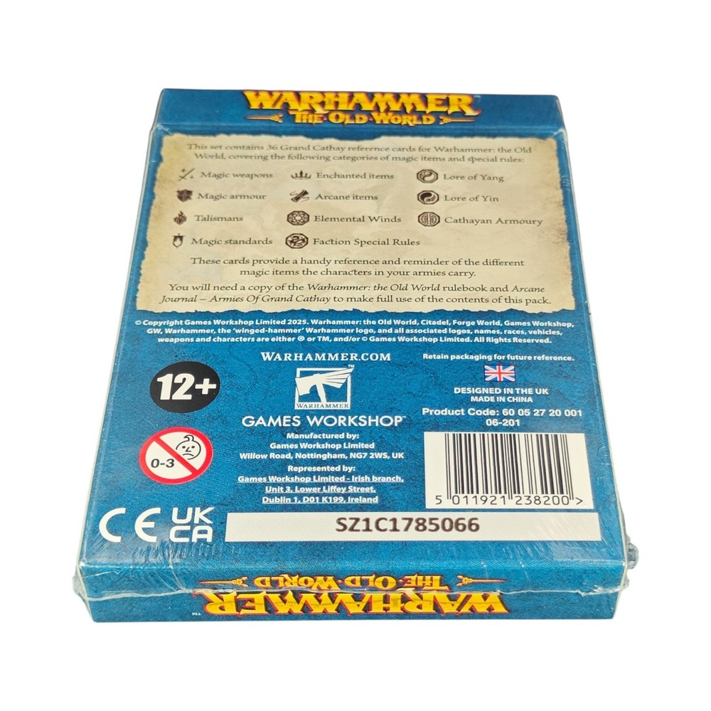 Grand Cathay Reference Card Pack Sealed Warhammer Old World