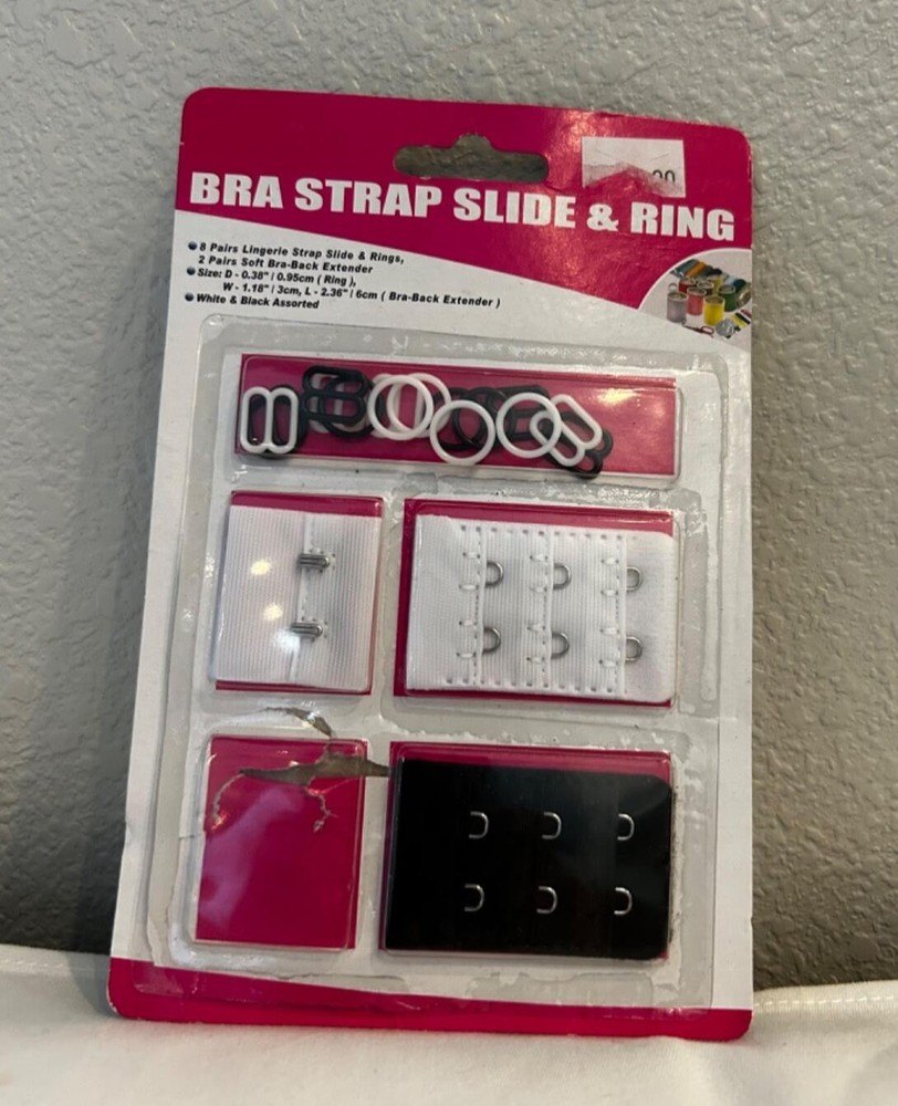 Bra Slide&Ring Extender Missing One Bra Back Extender Soft Flexible Black&White