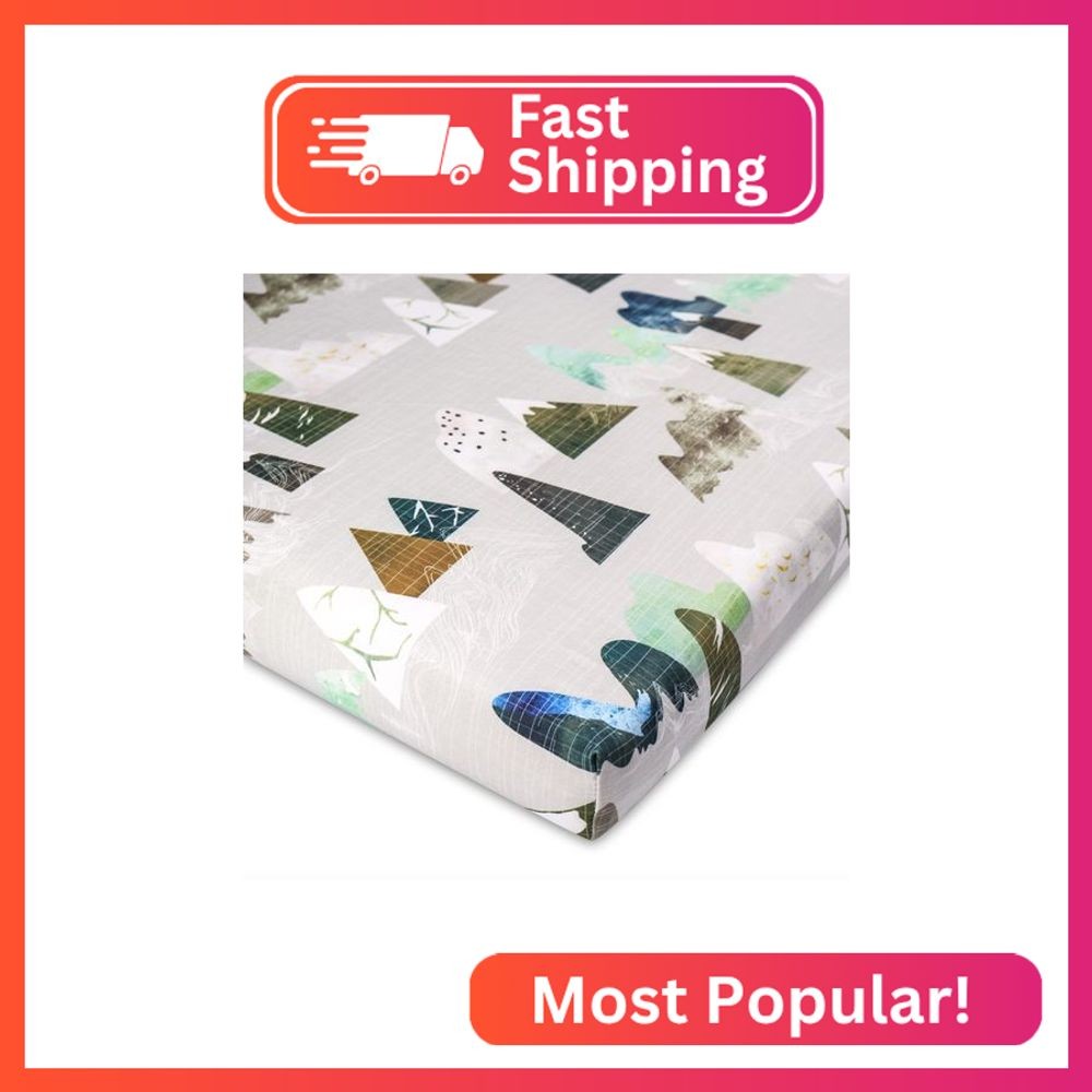 Mini Crib Sheets Mountain Pack N Play Sheets Soft Breathable Portable Playard Co