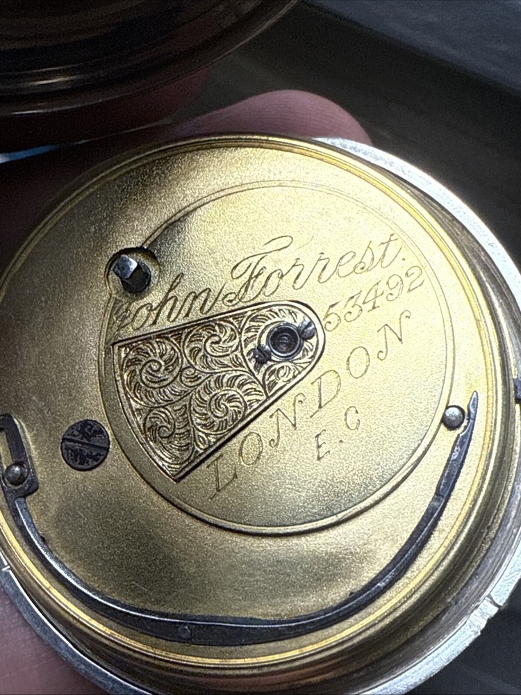 Solid Silver John Forrest 144gram 53mm Balance Is Good Overwind For Service