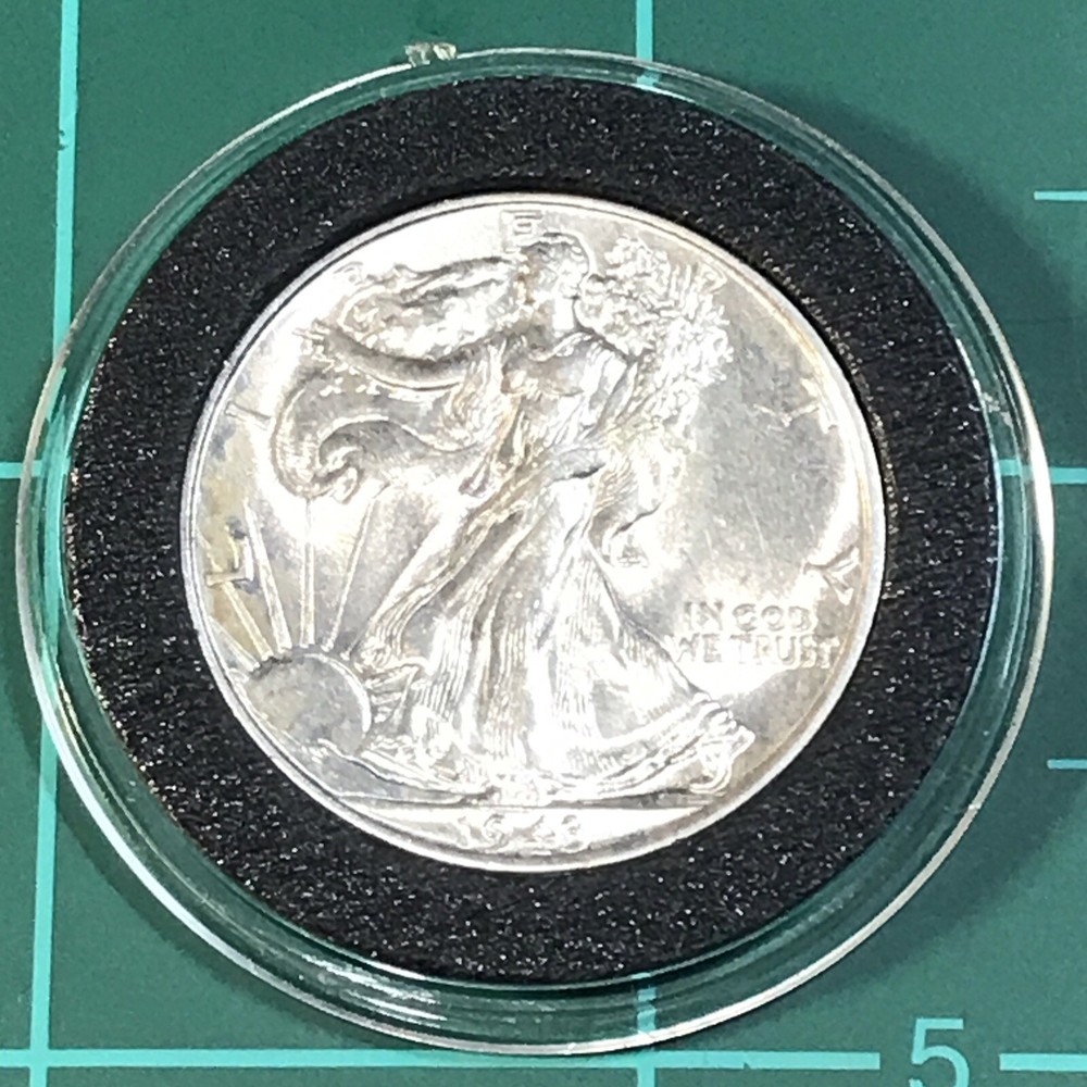 Stunning 1943 Standing Liberty Silver Half Dollar