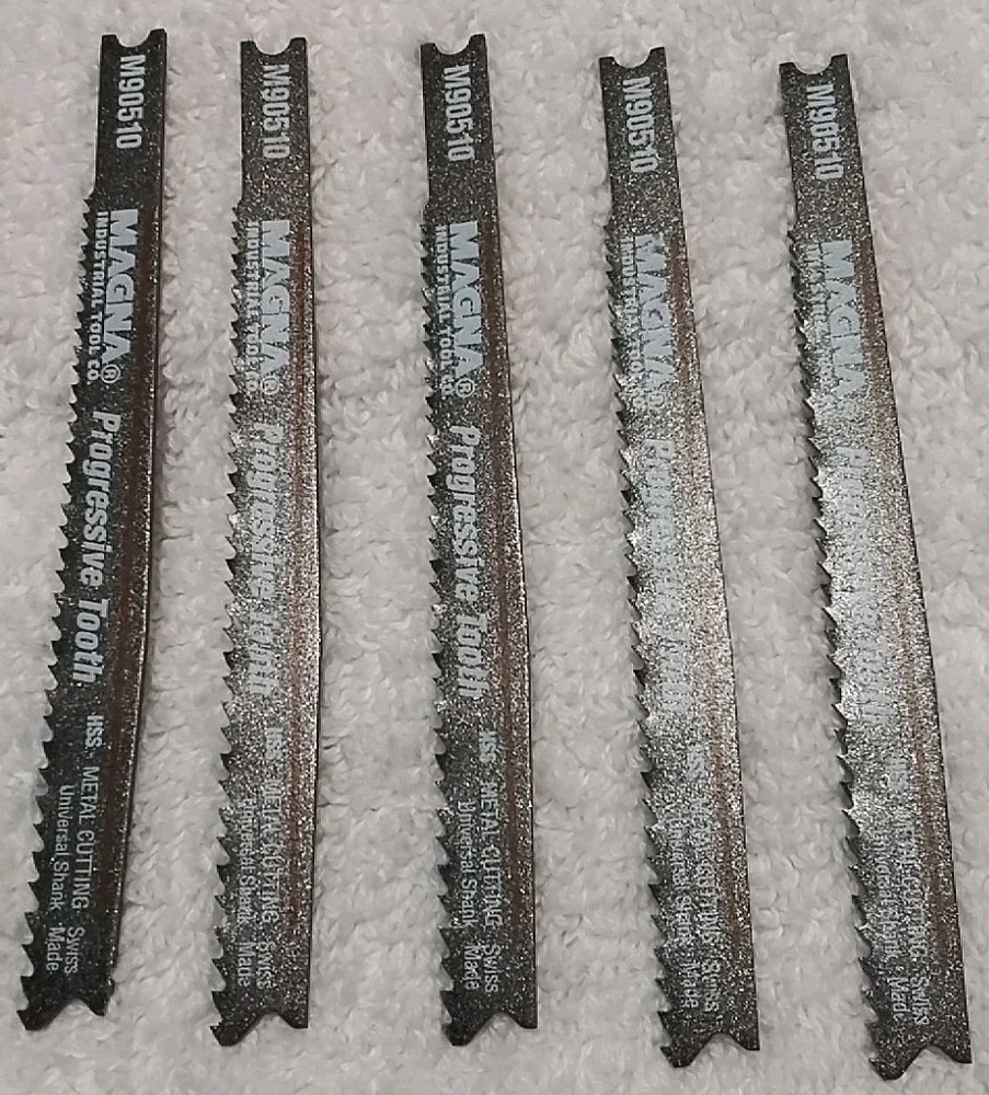 10pc MAGNA ASSORTED SIZES JIGSAW BLADES "SWISS MADE "