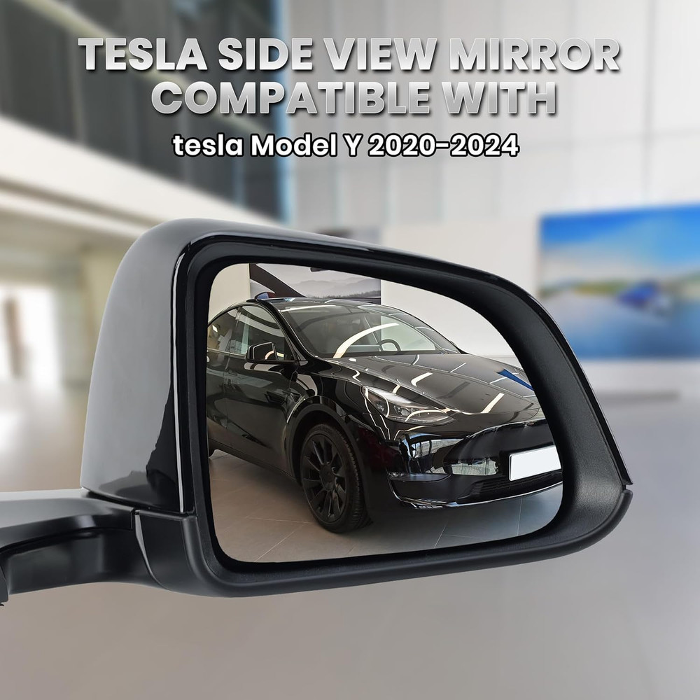 Right Passenger Side Mirror Compatible with Tesla Model Y 2020-2024 Replacement