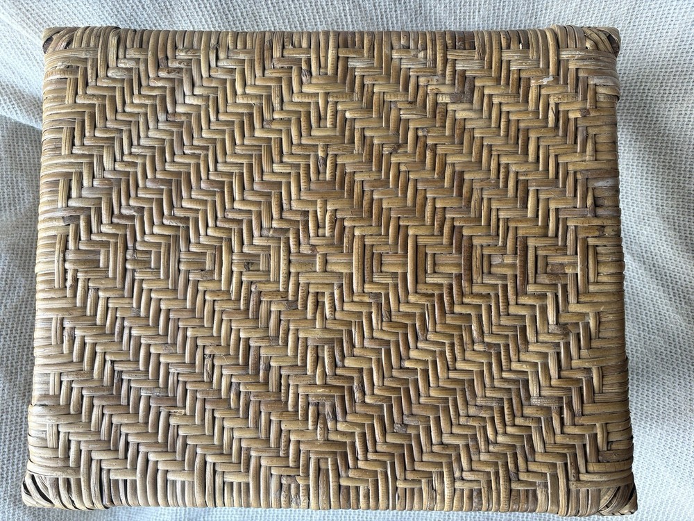 Vintage Bamboo & Rattan Footstool