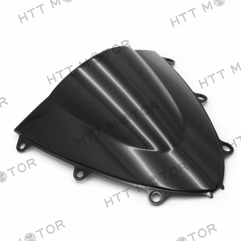 Black Double Bubble Windscreen Windshield for 2008-2011 Honda CBR1000RR