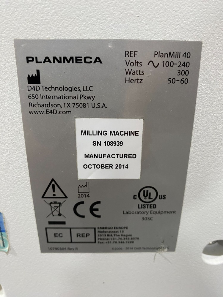 2014 E4D Technologies Planmeca PlanMill 40 (108939)