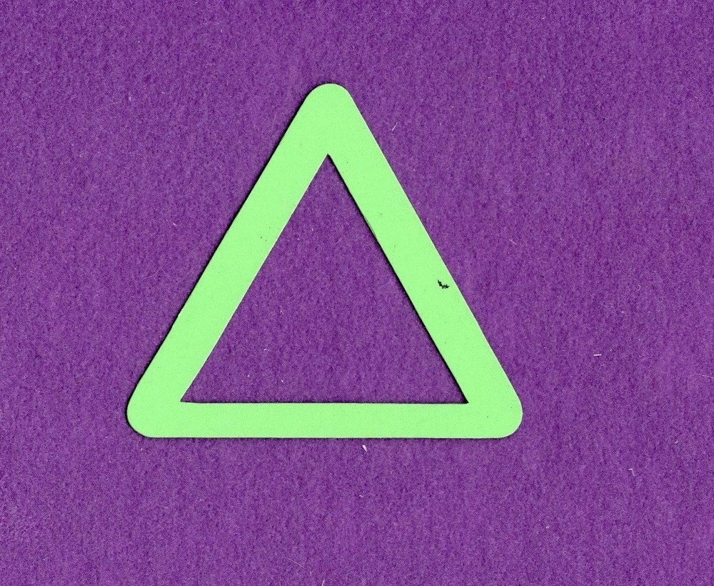 TRIANGLE FRAME die cuts scrapbook cards