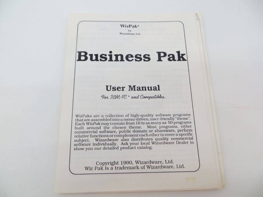 5.25" Floppy Disk BUSINESS LETTERS Vintage Computer Program Disc #1 Wizardware