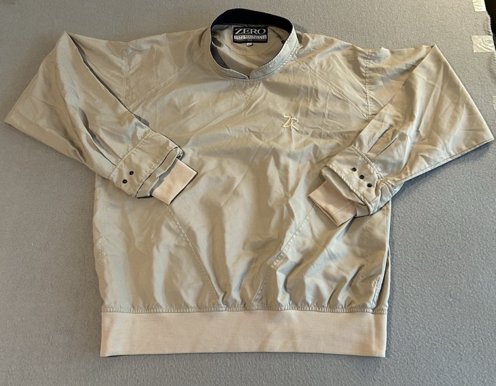 Zero Restriction Golf Pullover Men's Windbreaker Size XL