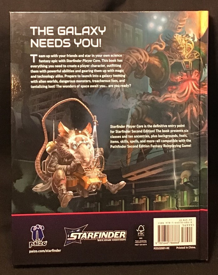 Starfinder ~ Second Edition ~ Player Core ~ New ~ OEJ