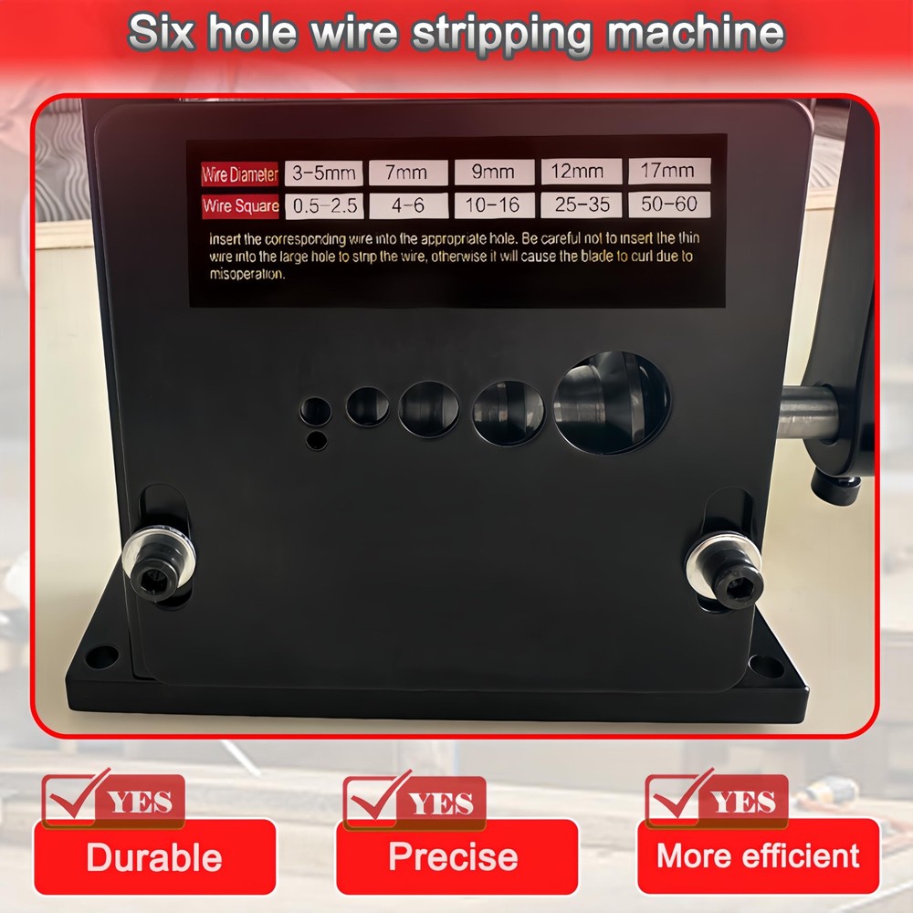 Manual Wire Stripper Machine,Drill Powered Hand Crank Wire Stripper Tool With...
