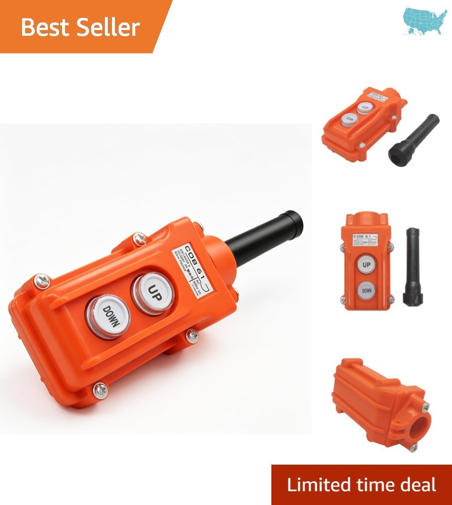 Weatherproof Up-Down Switch Control Station for Crane Hoist - Easy Installation