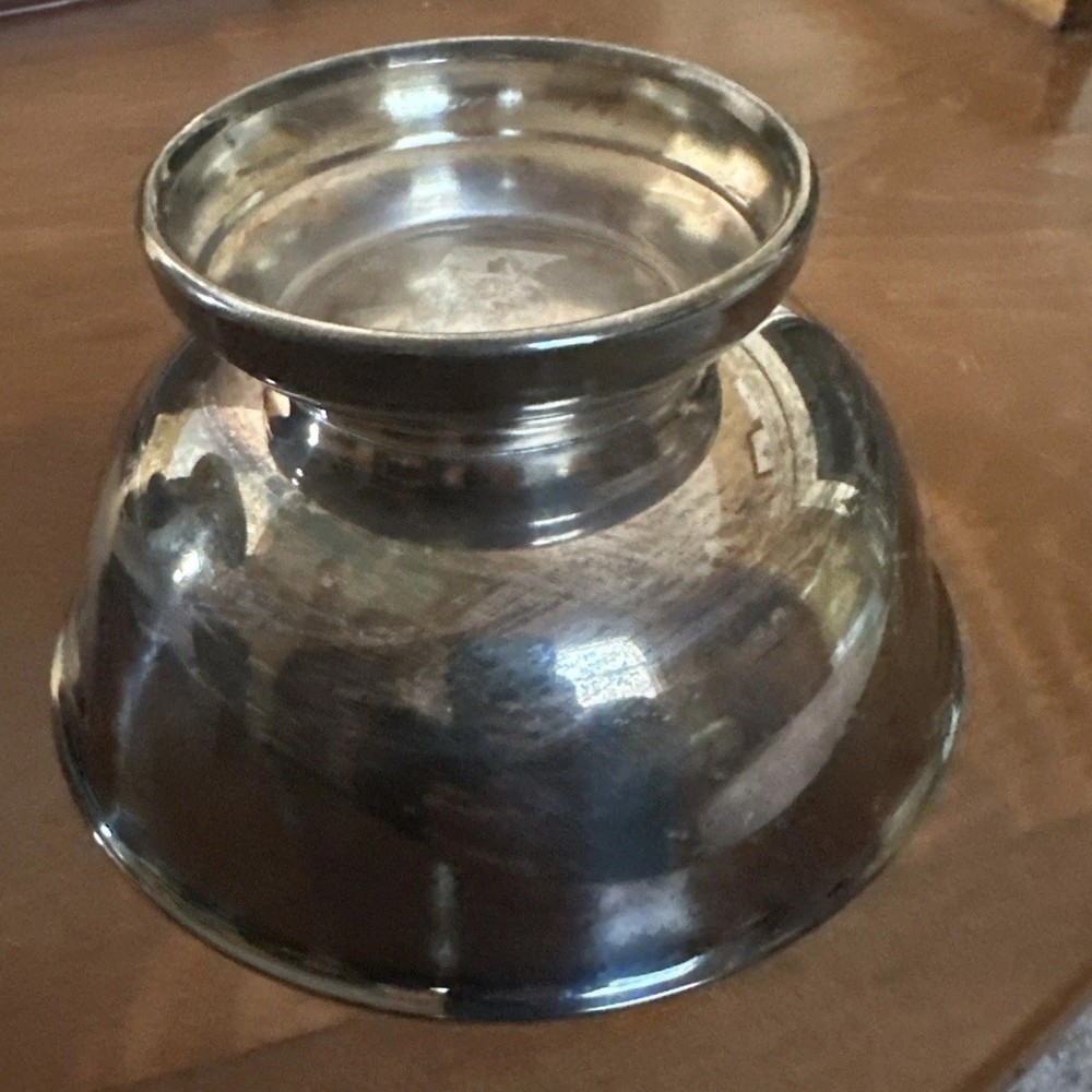 Vintage Footed Silver Bowl Fruit Candy Etc