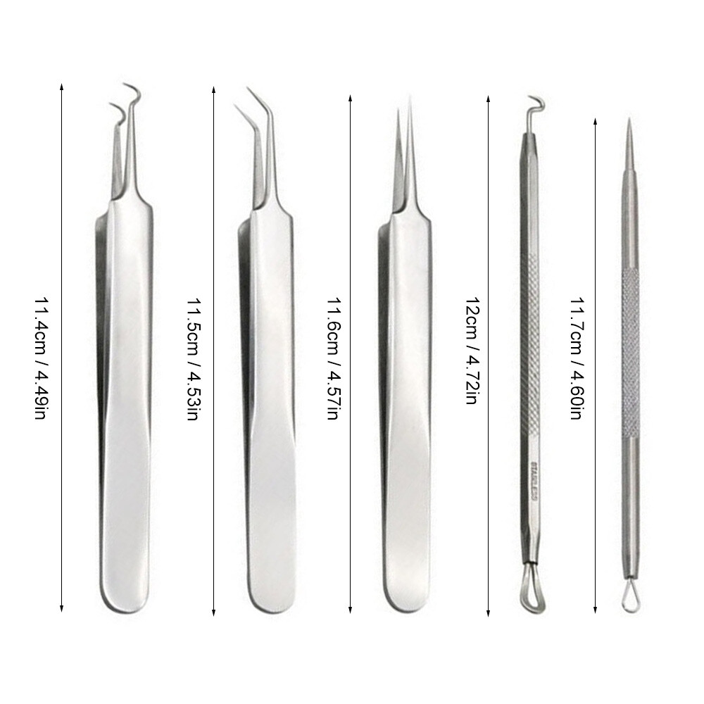 Blackhead/Whitehead Cleaner Acne Remover Comedone Extractor Tool kit SC-1109