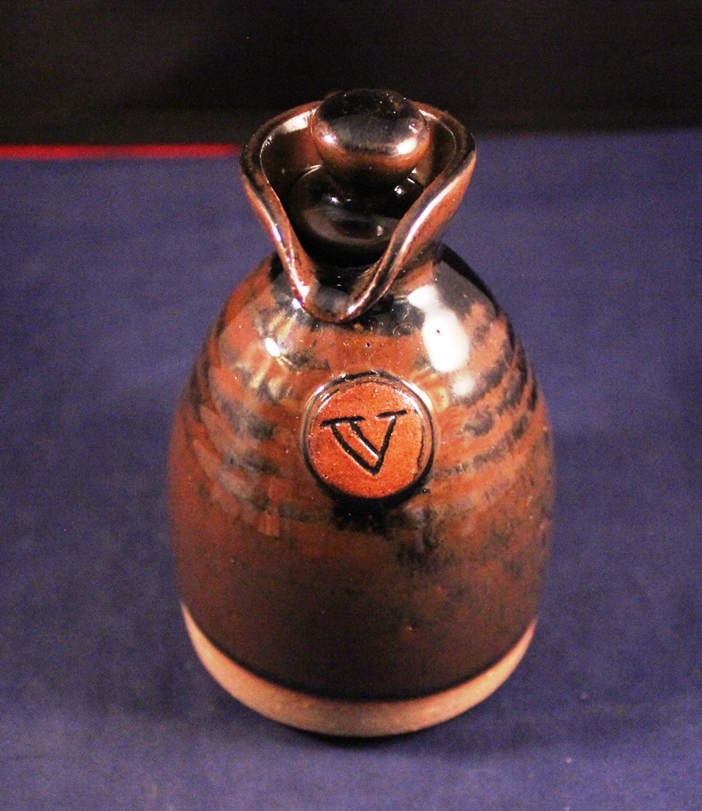 Awesome 4.5" Brown Studio Celtic Pottery Pitcher