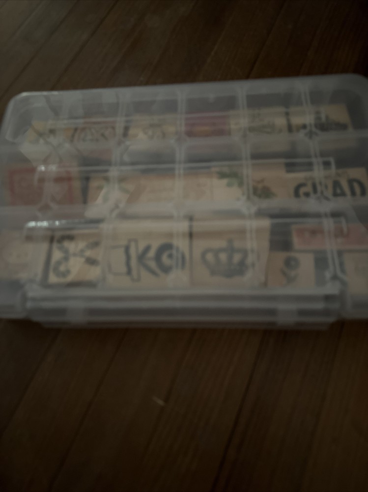 Craft Kit with 18 Different Wood Ink Blocks